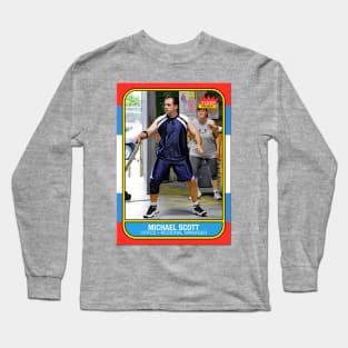 Michael Scott Fleer '86 Card Long Sleeve T-Shirt